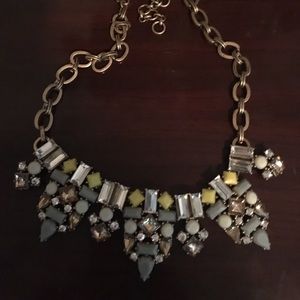 J.Crew Yellow and Gray Necklace